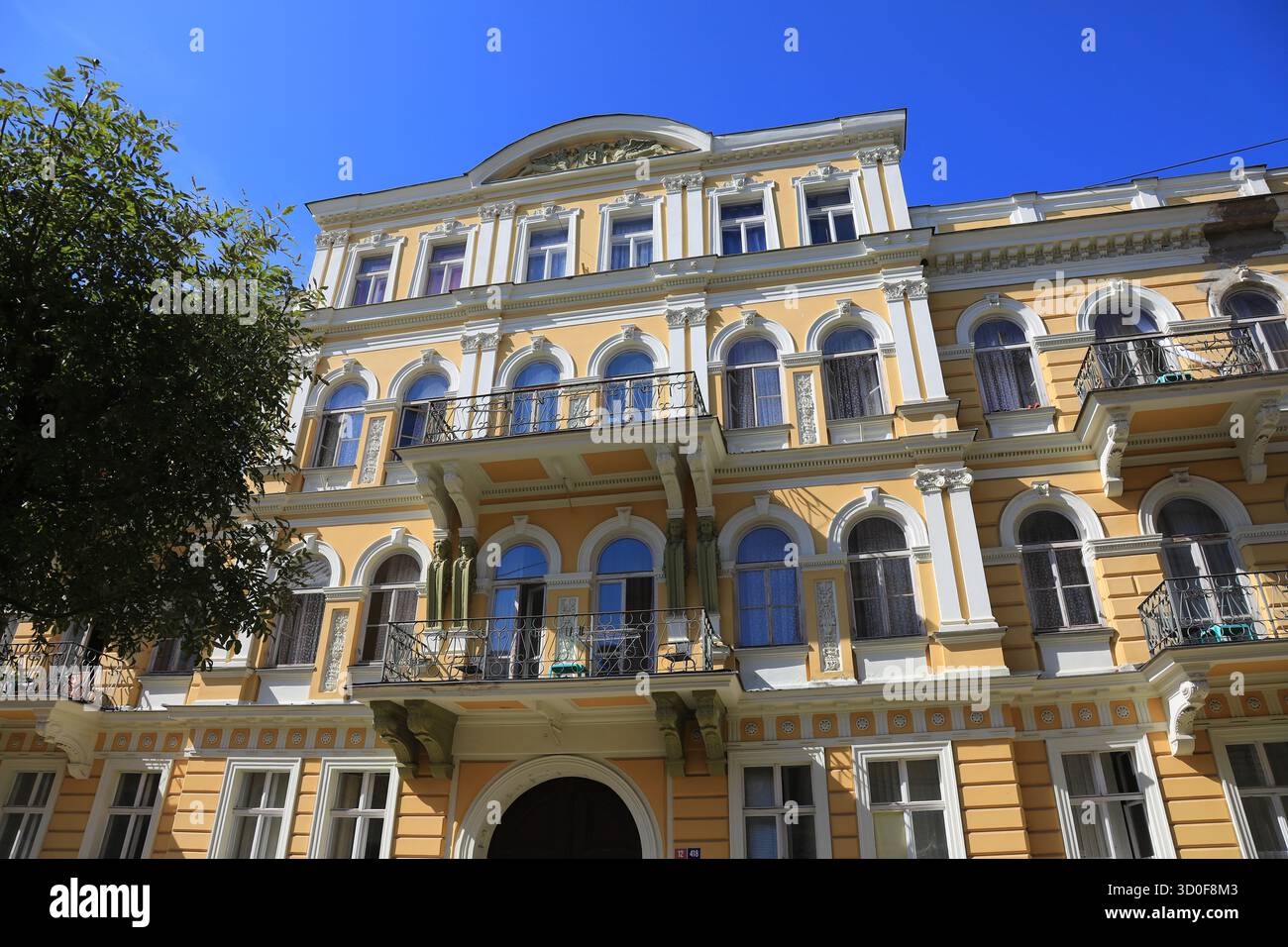 Frantiskovy Lazne, Franzensbad, Kurstadt in der Region Karlsbad, Böhmen, Tschechische Republik Stockfoto