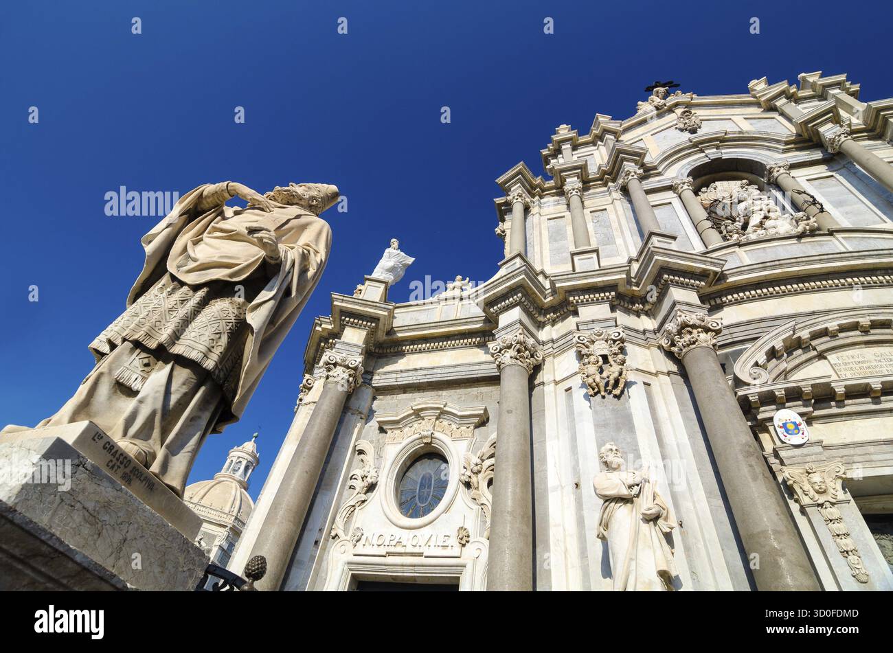 Kathedrale Santa Agatha - duomo Catania in Catania, Sizilien, Italien, Catania, Italien Stockfoto