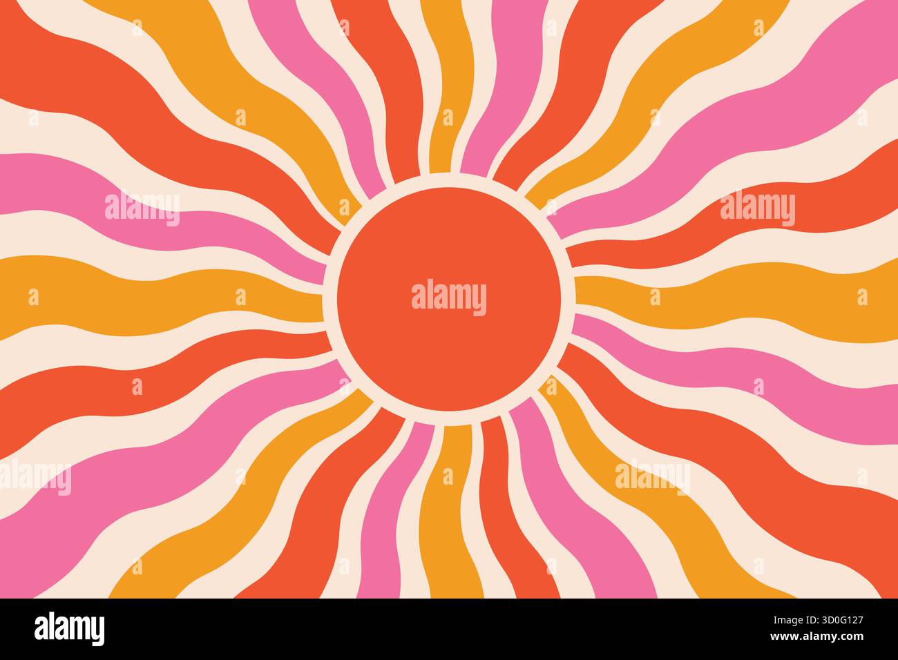 Retro Sunburst Waves Design – Abstrakte Illustration Der Strahlungsenergie. Abstrakter Hintergrund mit Sonne Stock Vektor Retro Sunburst Waves Design – Abstrakte Illustration Der Strahlungsenergie. Abstrakter Hintergrund mit Sonne Stock Vektor