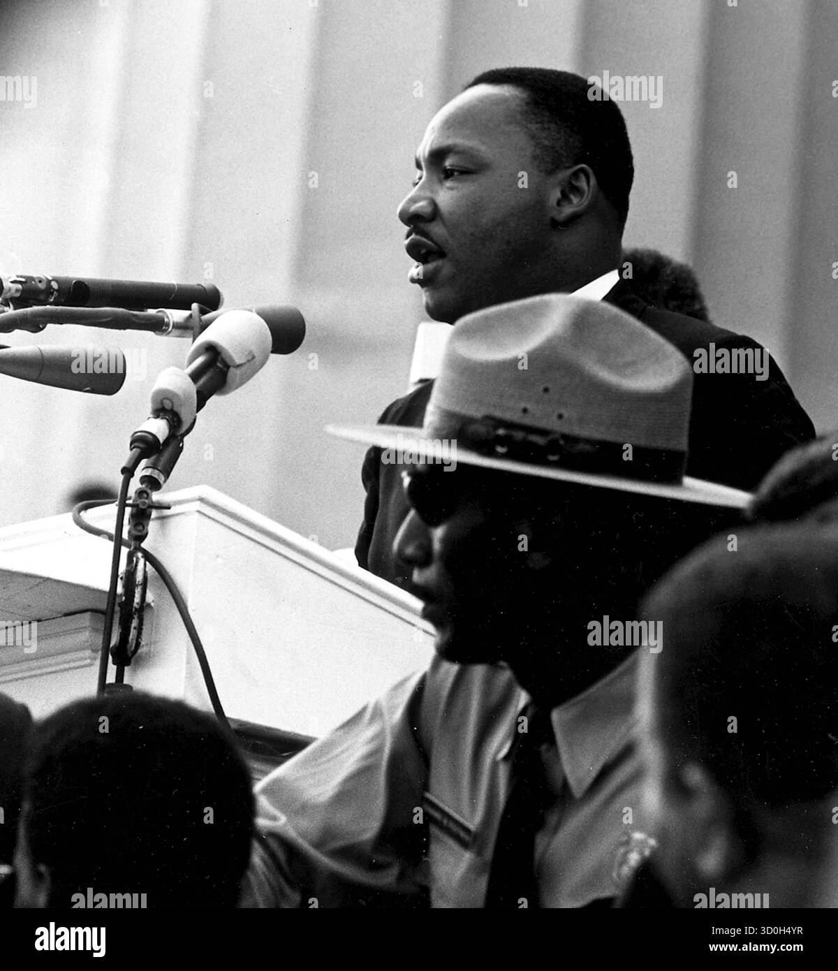 Dr. Martin Luther King, Jr. hielt seine Rede „Ich habe einen Traum“ während des Marsches in Washington am 28. August 1963 Stockfoto