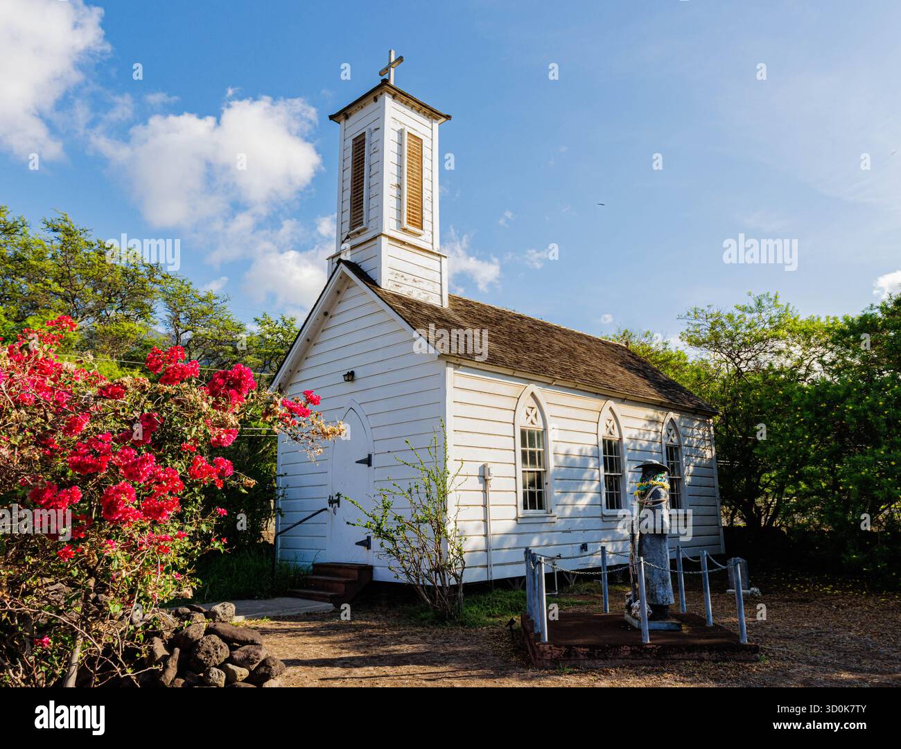 Historische St. Joseph Katholische Kirche, Molokai, Hawaii, USA Stockfoto