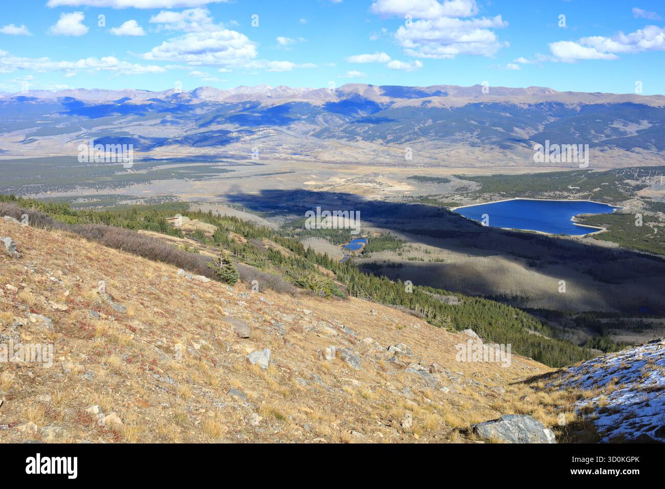 Auf dem Mt. Elbert East Ridge Trail Stockfoto