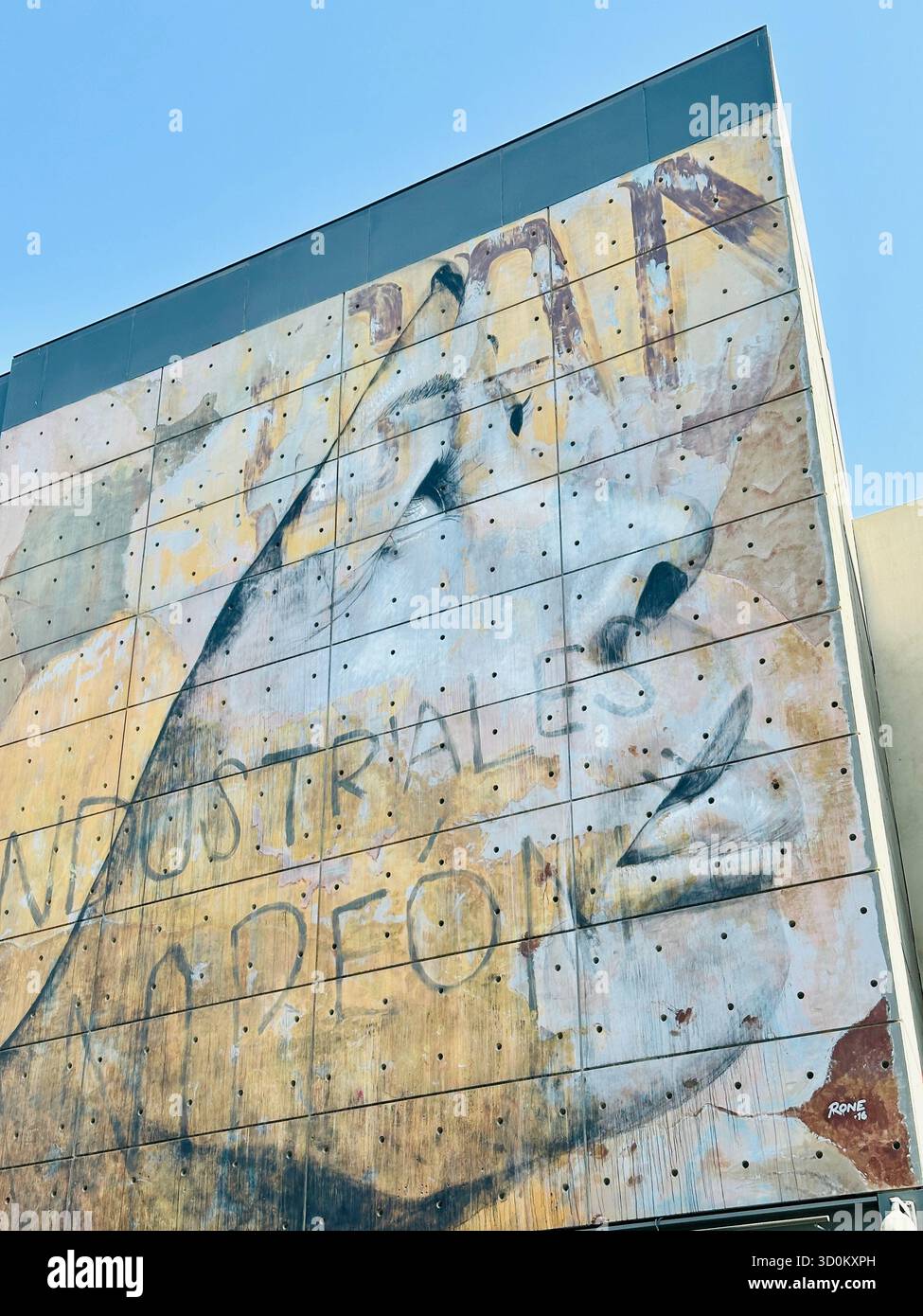 Ein Kunstwerk Dubai Walls Dubai, VAE - Smartphone-aufgenommenes Stockfoto