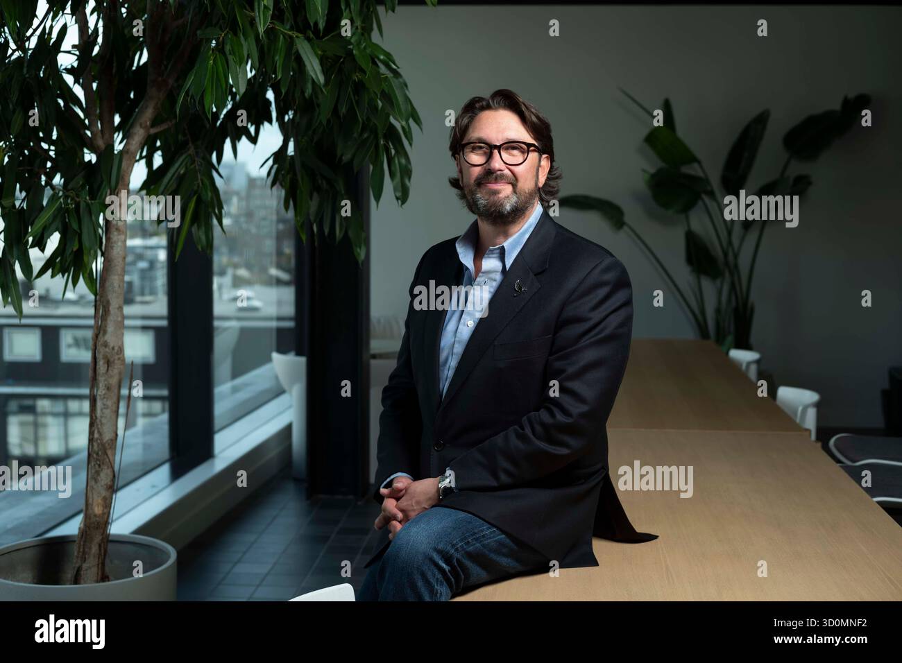 Stuart Simpson, CEO von Vertical Aerospace. Vertikale Luft- und Raumfahrt wird ein fliegendes Taxi starten, London, England, Großbritannien Stockfoto