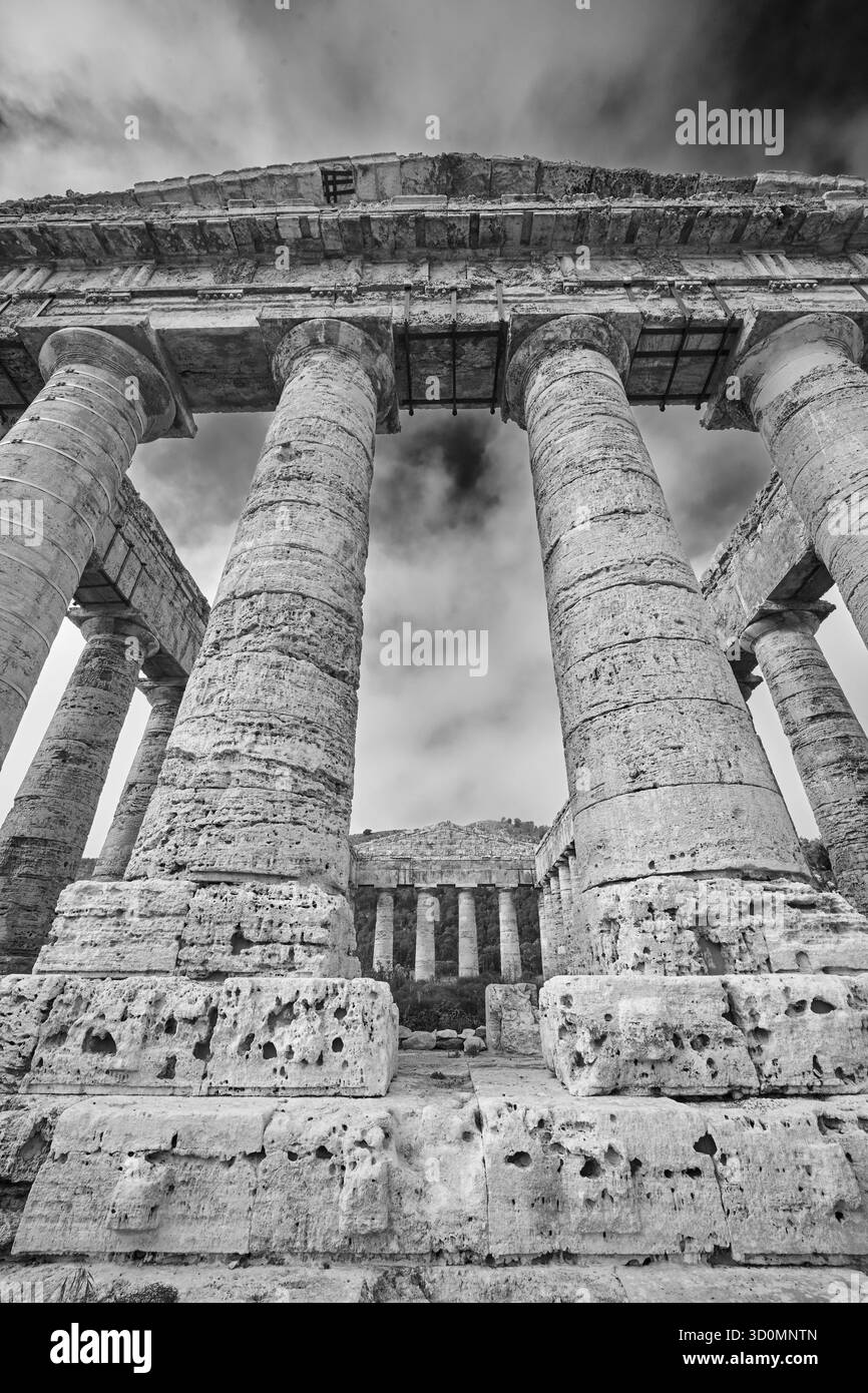 Tempel von Segesta, Sizilien, Italien Stockfoto
