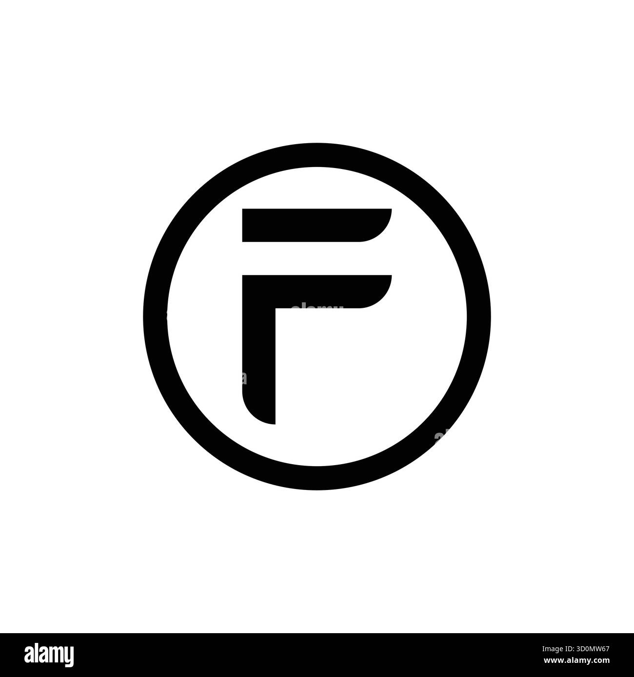 Modernes F-Letter-Logo – minimales und professionelles Branding. Stock Vektor