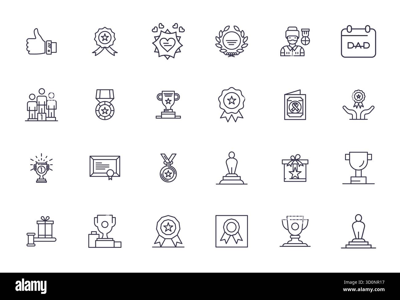 Wunderschön gerendertes 24 Bold Line Raster zur Erkennung von Vektorsymbolen mit Retina Ready-Auflösung für beeindruckende visuelle Konsistenz Stock Vektor