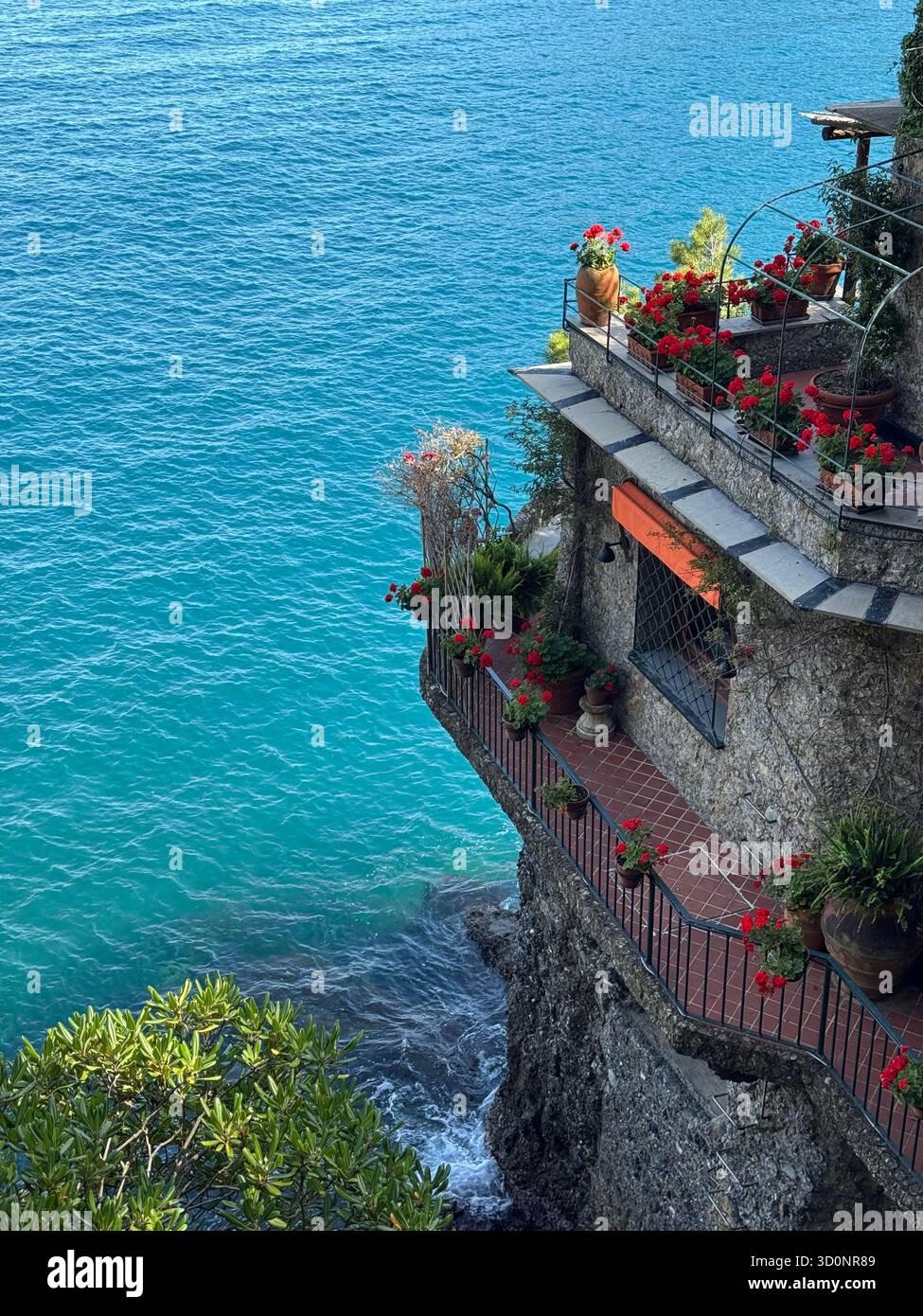Die ligurische Küste, Portofino, Italien - Smartphone-aufgenommenes Stockfoto