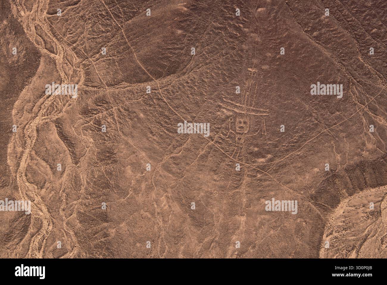 Luftaufnahme der Nazca-Linien in Peru Stockfoto