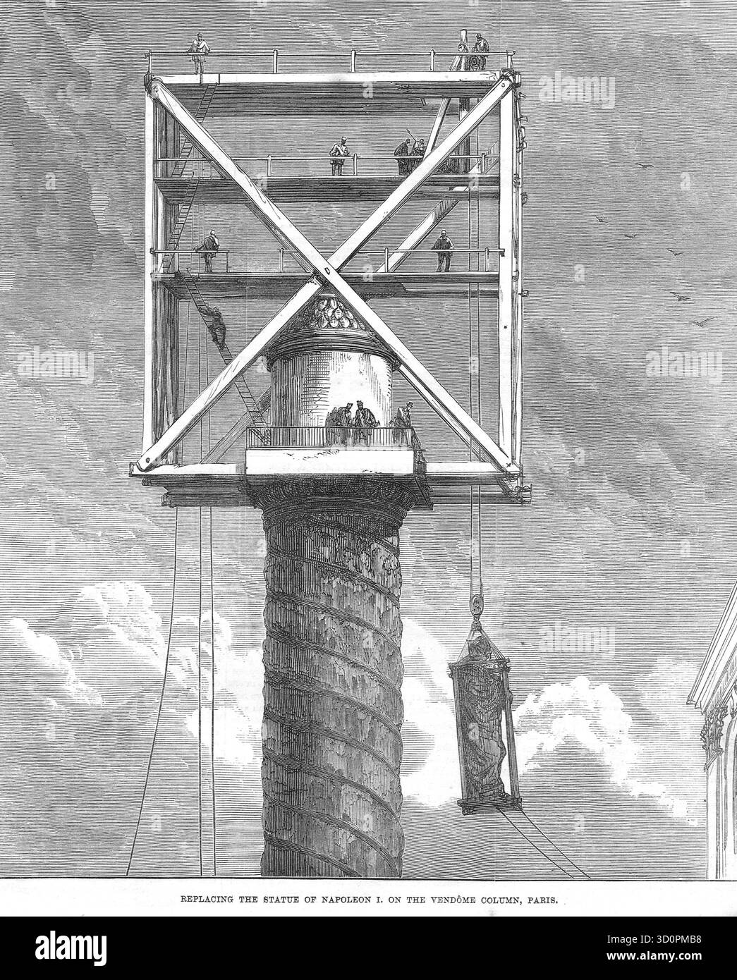 Ersatz für die Napoleon-Statue, Paris, Frankreich, 1876 Stockfoto