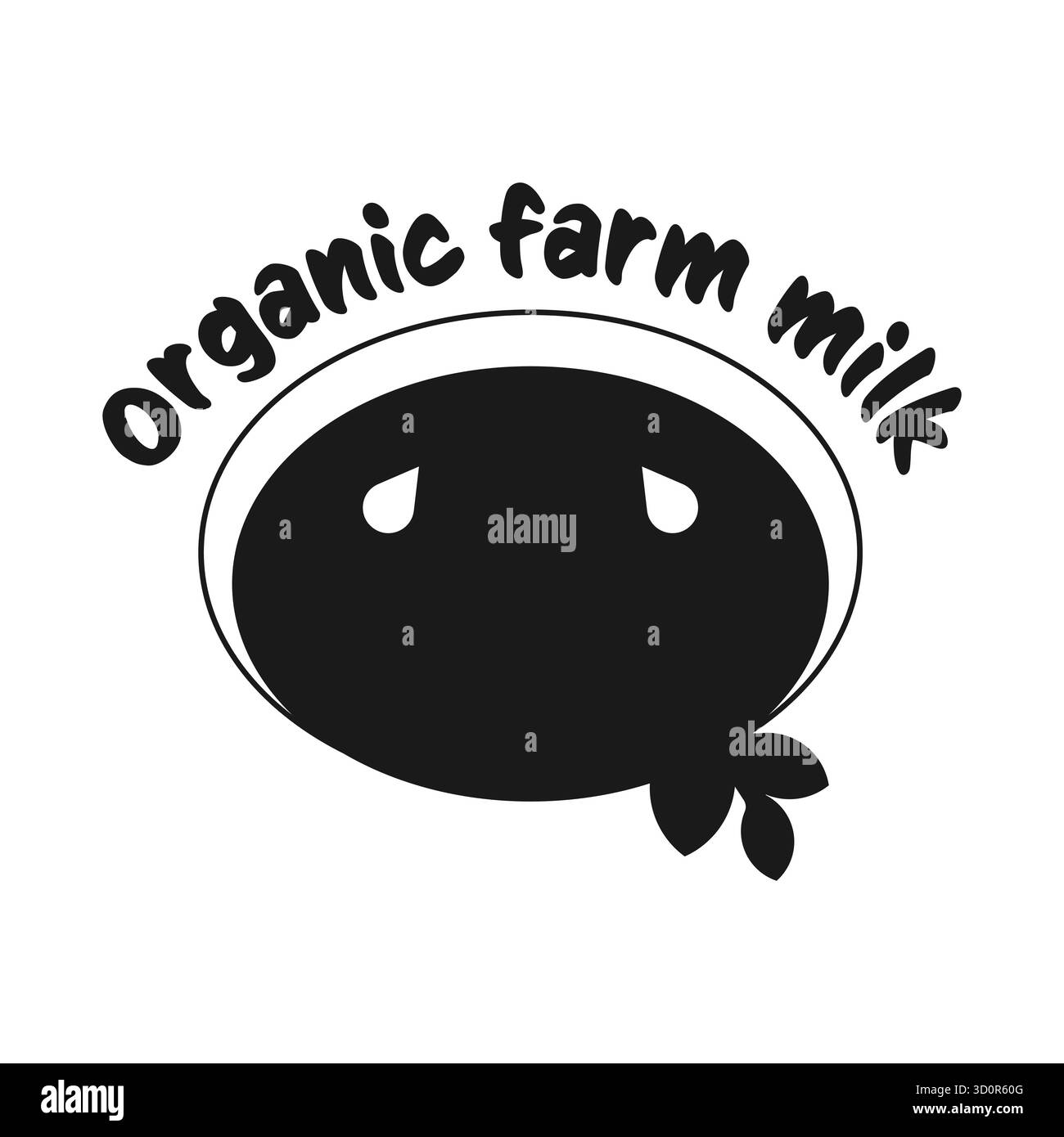 In dieser Infografik wird die Bedeutung des Umweltschutzes durch die Förderung von ökologischer Landmilch hervorgehoben. Stock Vektor