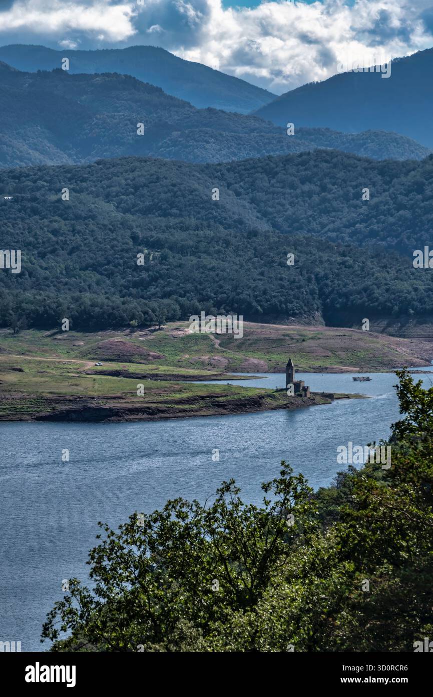 Panta de Sau (Stausee Sau), Osona, Katalonien, Spanien. September 2024 Stockfoto
