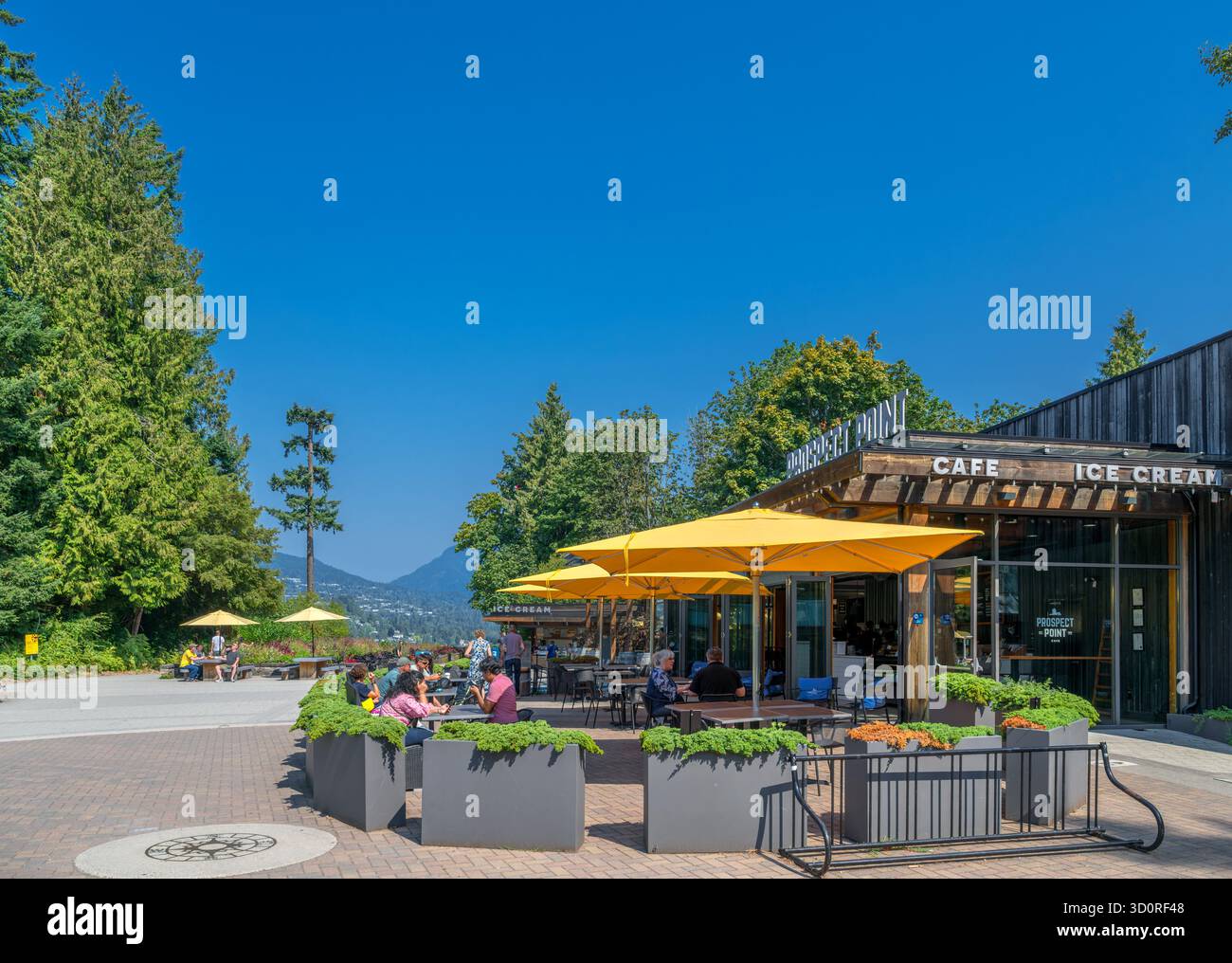 Café am Prospect Point Lookout, Stanley Park, Vancouver, British Columbia, Kanada Stockfoto Café am Prospect Point Lookout, Stanley Park, Vancouver, British Columbia, Kanada Stockfoto