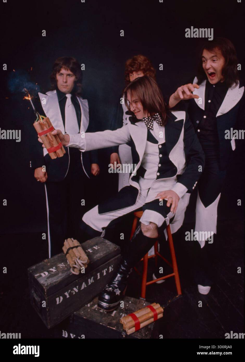 Mud, Englische Glam Rock Band, 1973 Stockfoto