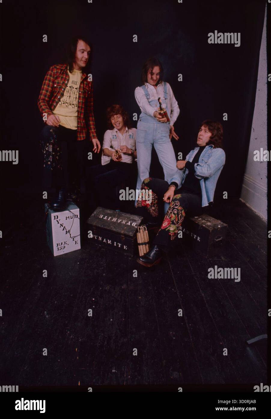 Mud, Englische Glam Rock Band, 1973 Stockfoto