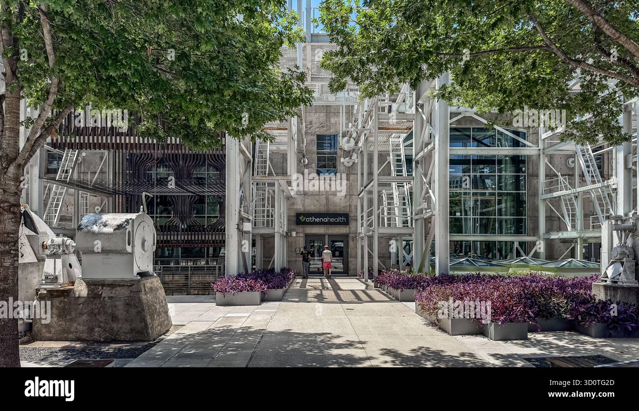 Texas, USA, 29. Mai 2024, Ansicht von Athenaheath Entrance, einem Softwareunternehmen in Austin Stockfoto