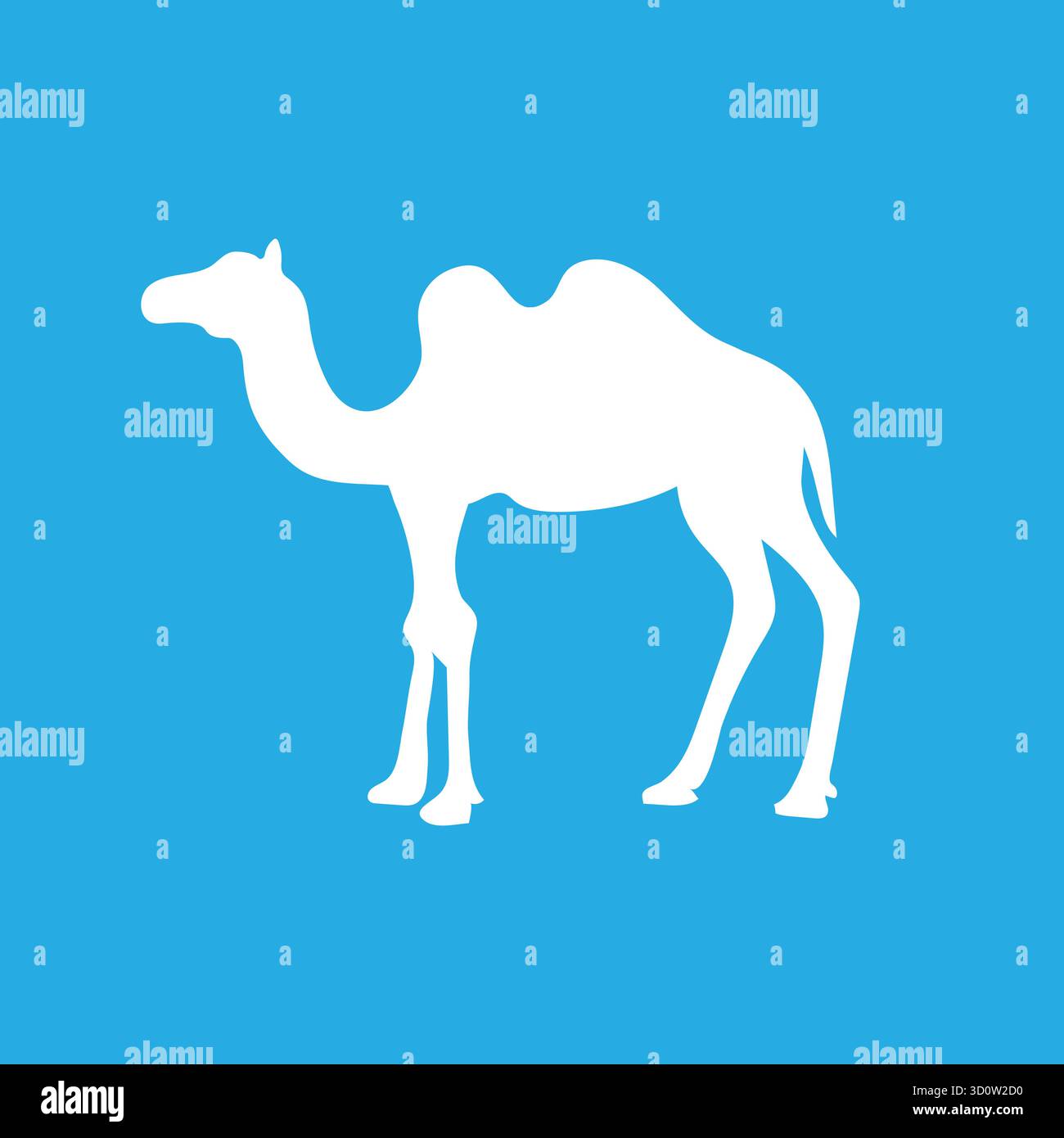 Kameltier-Silhouette. Vektorbild-Illustrationsdesign. Stock Vektor