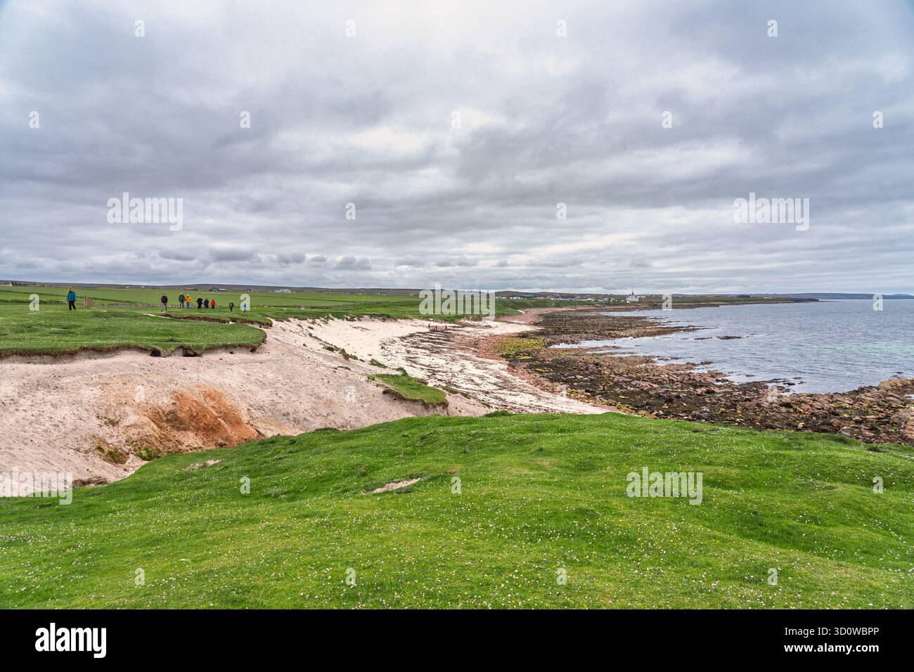 Malerische Küstenlandschaft in der Nähe von John O'Groats, Schottland Stockfoto