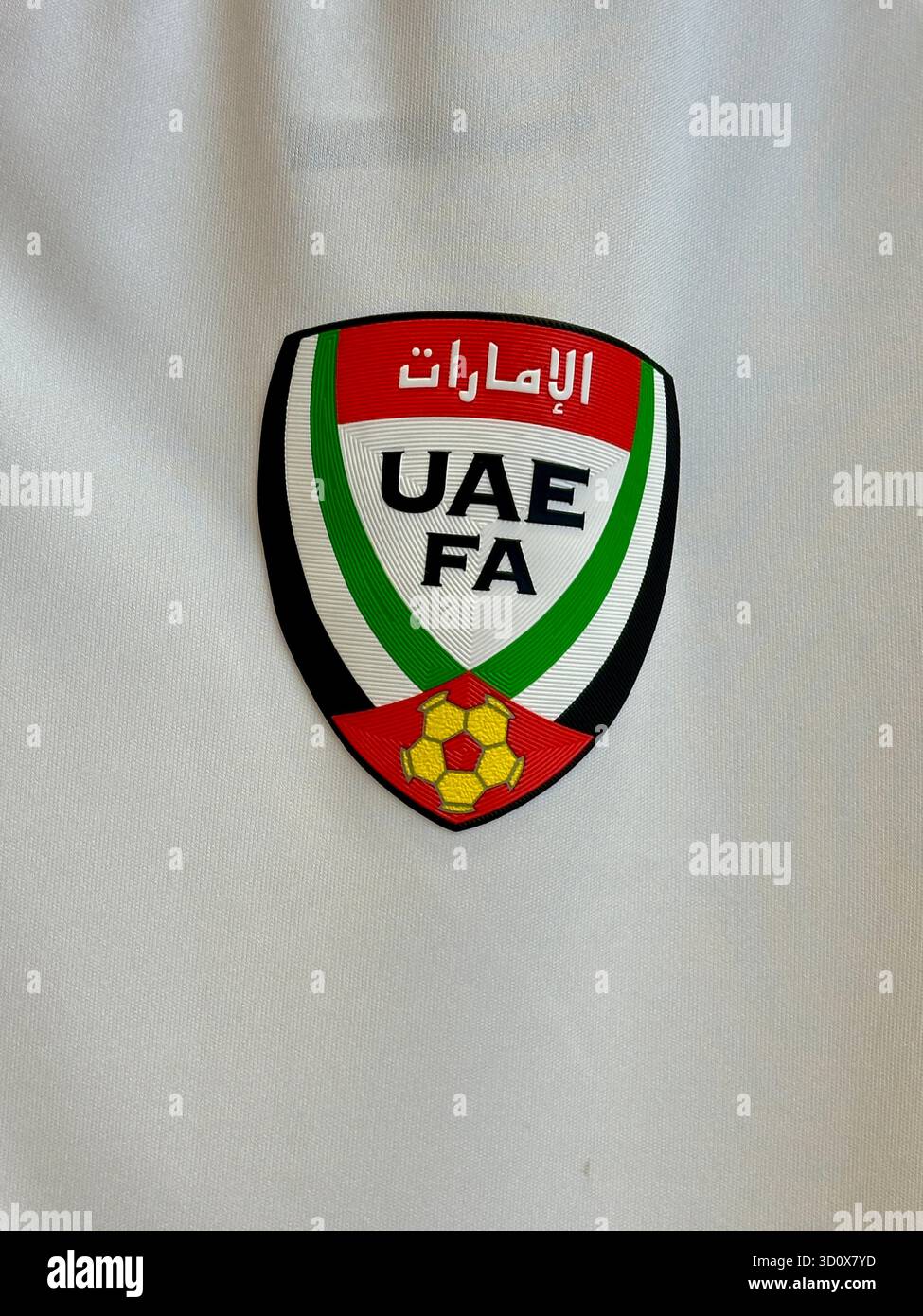 Adidas-Trikot der VAE National Team - Smartphone-aufgenommenes Stockfoto