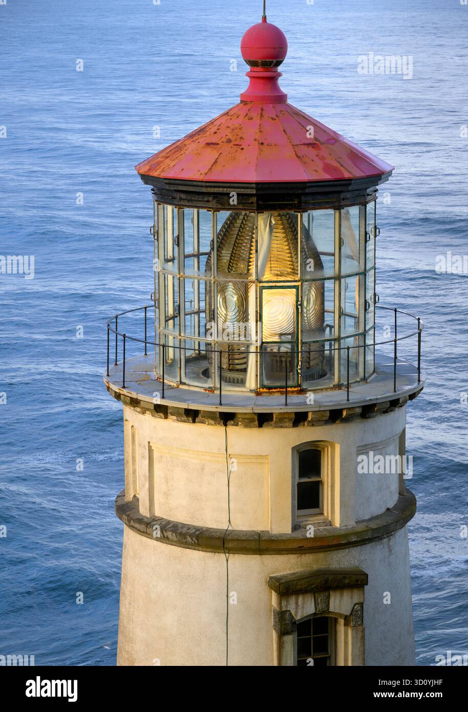 Heceta Head Lighthouse an der zentralen Küste Oregons. Stockfoto