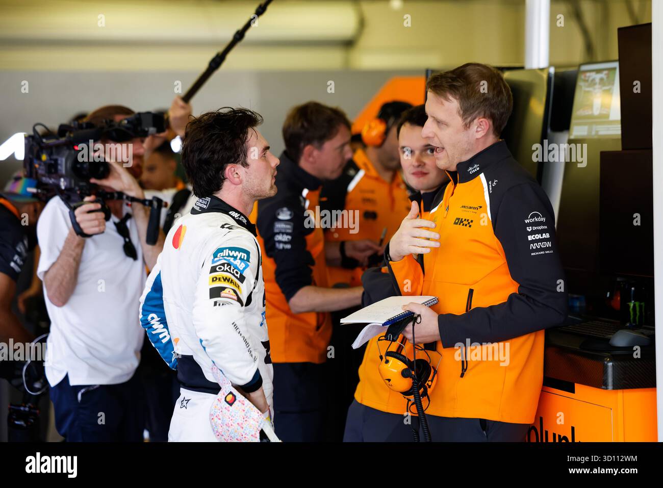 Mexiko-Stadt, Mexiko. Oktober 2025. Während des Grand Prix 2025 in Mexiko-Stadt, 20. Runde der FIA Formel-1-Weltmeisterschaft 2025 vom 24. Bis 26. Oktober 2025 auf dem Autodromo Hermanos Rodriguez in Mexiko-Stadt, Mexiko - Foto Javier Jimenez/DPPI Credit: DPPI Media/Alamy Live News Stockfoto