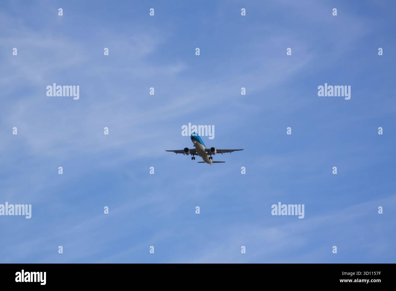 KLM Royal Dutch Airlines Airbus A321-252NX (a321neo), Registrierung PH-AXK, bei Endanflug zur Start- und Landebahn 27 Amsterdam Schiphol Airport (AMS). Stockfoto