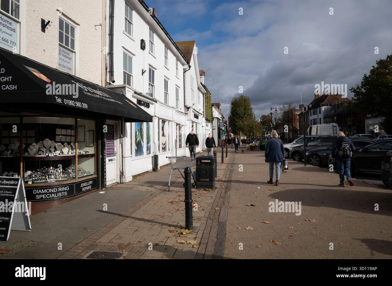 Die Stadt Epping, wo die Einheimischen sagen, dass sie sich in der Gemeinde nicht mehr sicher fühlen, da der Sexualstraftäter Hadush Kebatu irrtümlich aus dem Gefängnis entlassen wurde. Stockfoto