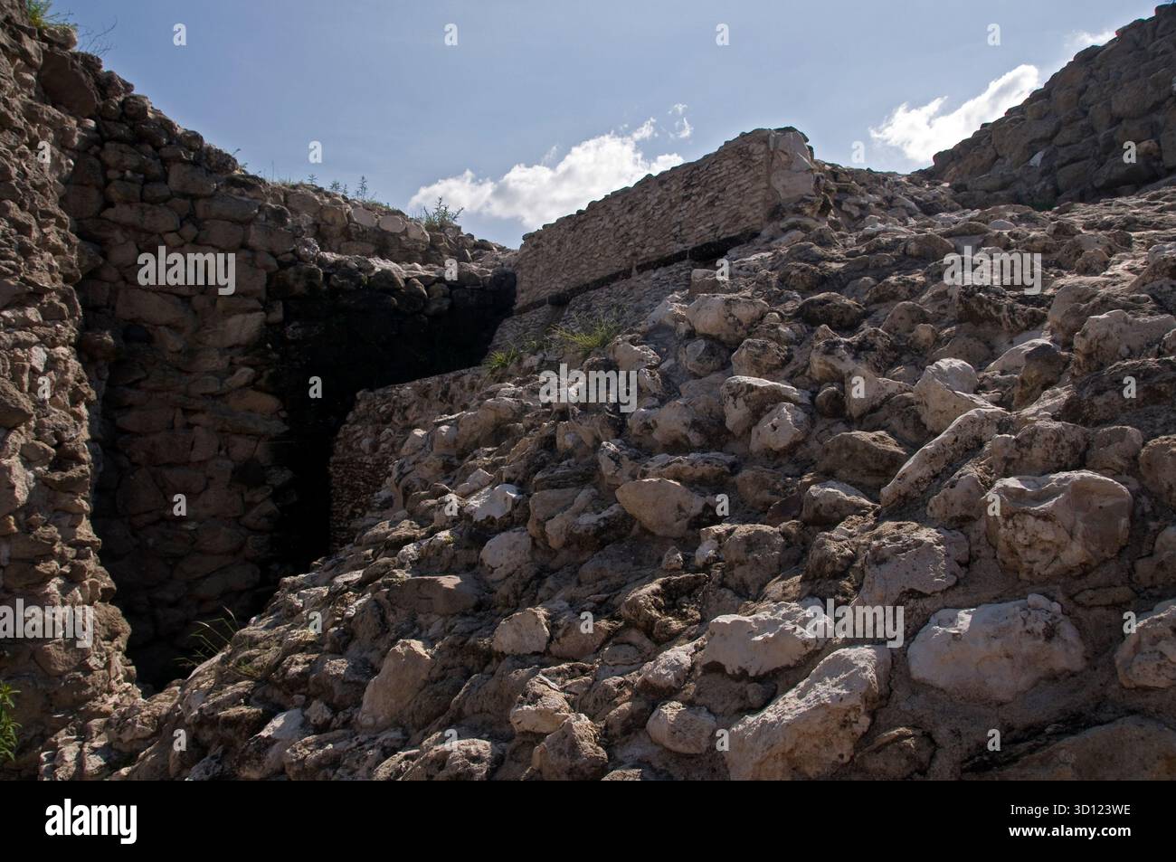 Archäologische Stätte in Tula, Hidalgo, Mexiko Stockfoto