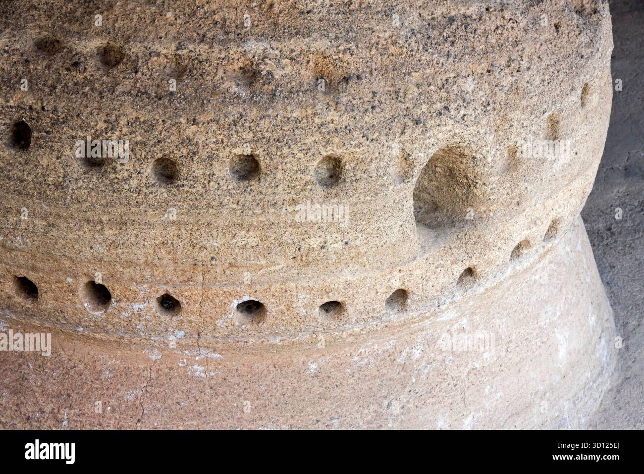 Ein Besuch der archäologischen Stätte Malinalco, Mexiko. Stockfoto