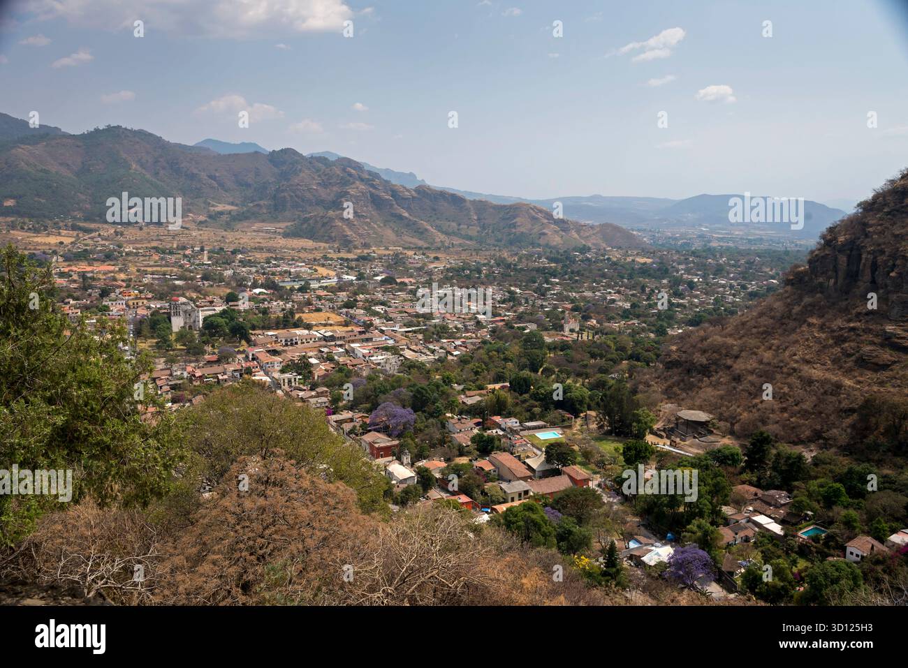 Ein Besuch der archäologischen Stätte Malinalco, Mexiko. Stockfoto