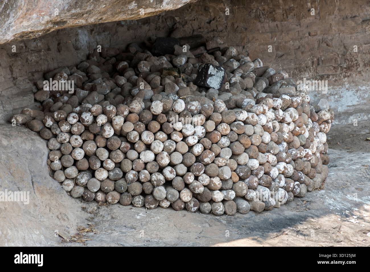 Ein Besuch der archäologischen Stätte Malinalco, Mexiko. Stockfoto