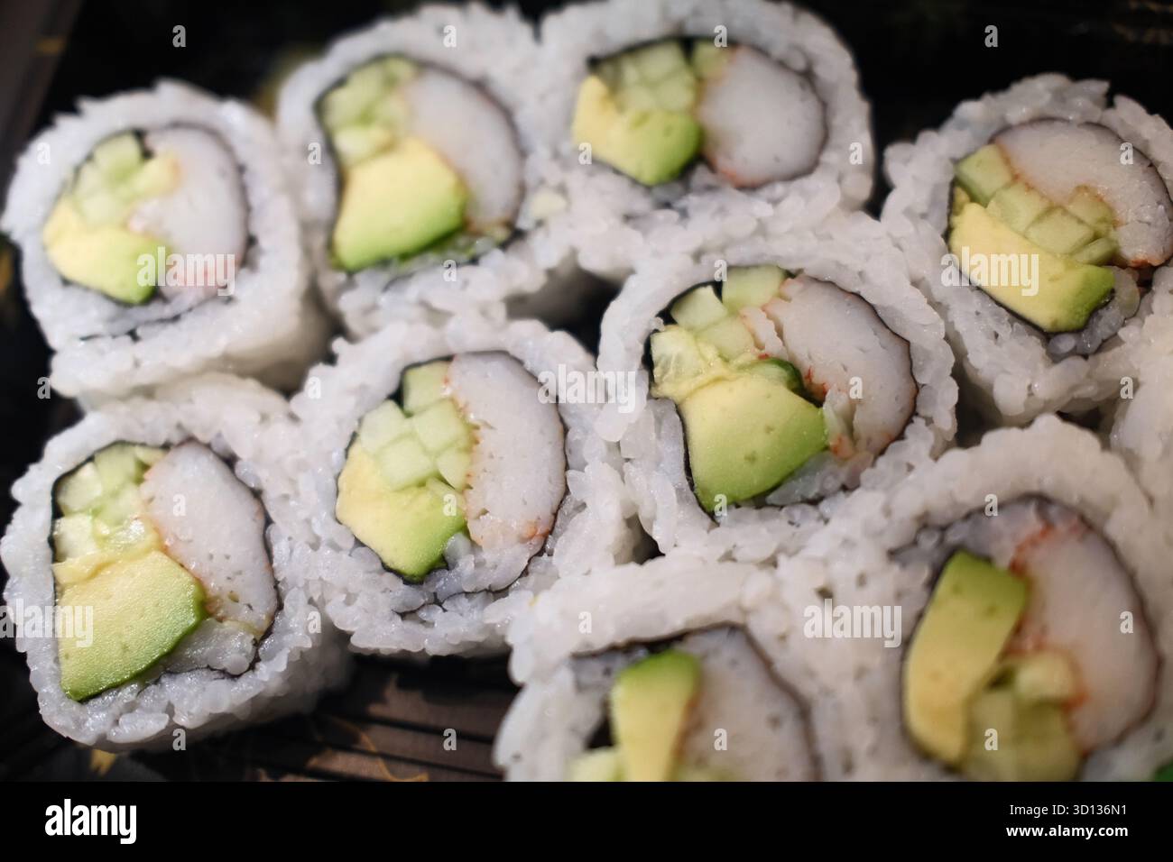 Sushi als japanisches Gourmet-asiatisches Essen Stockfoto