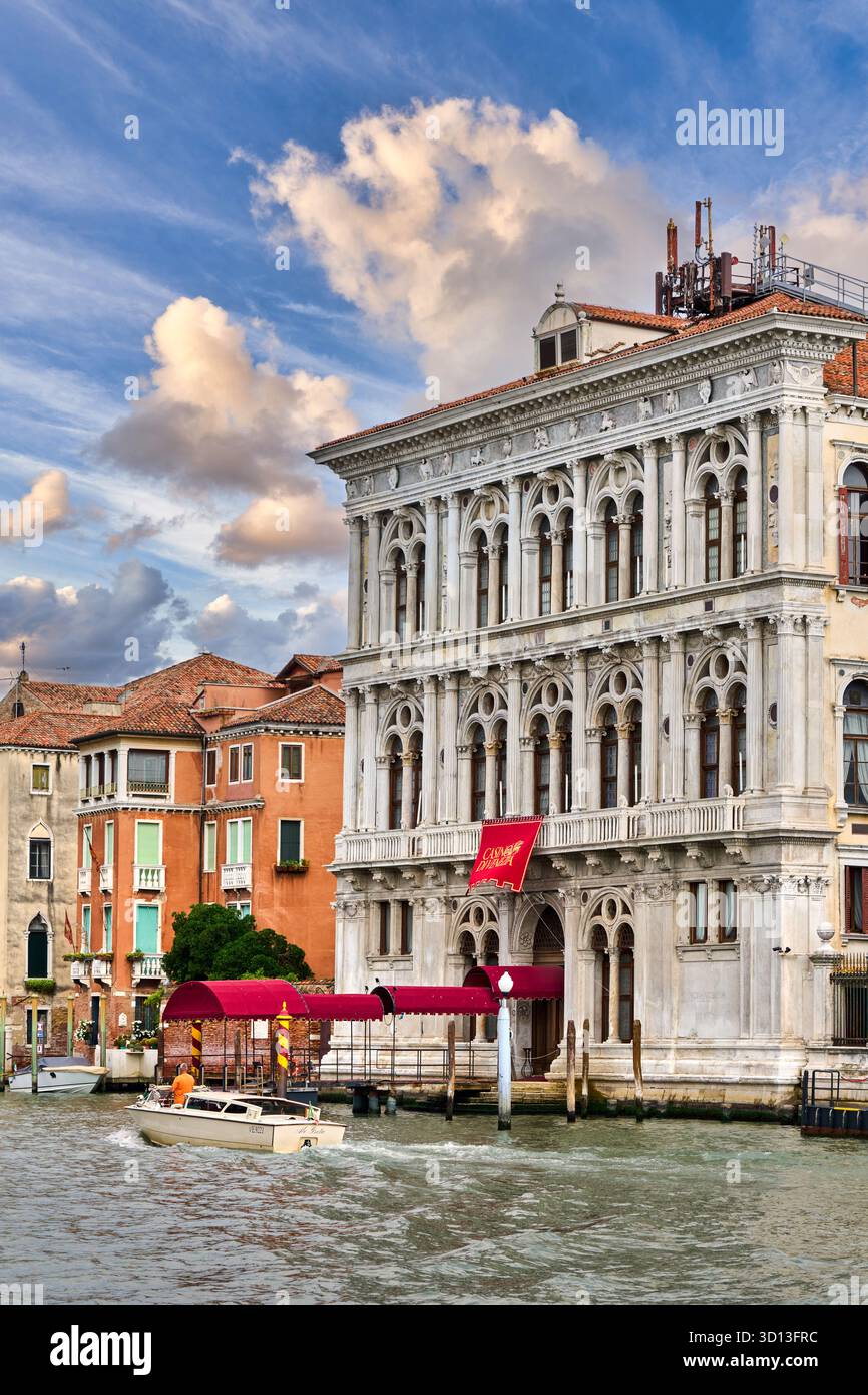 Palazzo Ca' Vendramin Calergi, Kasino, Gran Canal, Venedig, Veneto, Italien, Europa Stockfoto