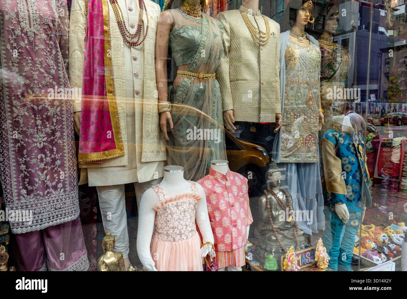 Little India ist eine ethnische Enklave im Stadtteil Murray Hill in Manhattan, 2025, New York City, USA Stockfoto