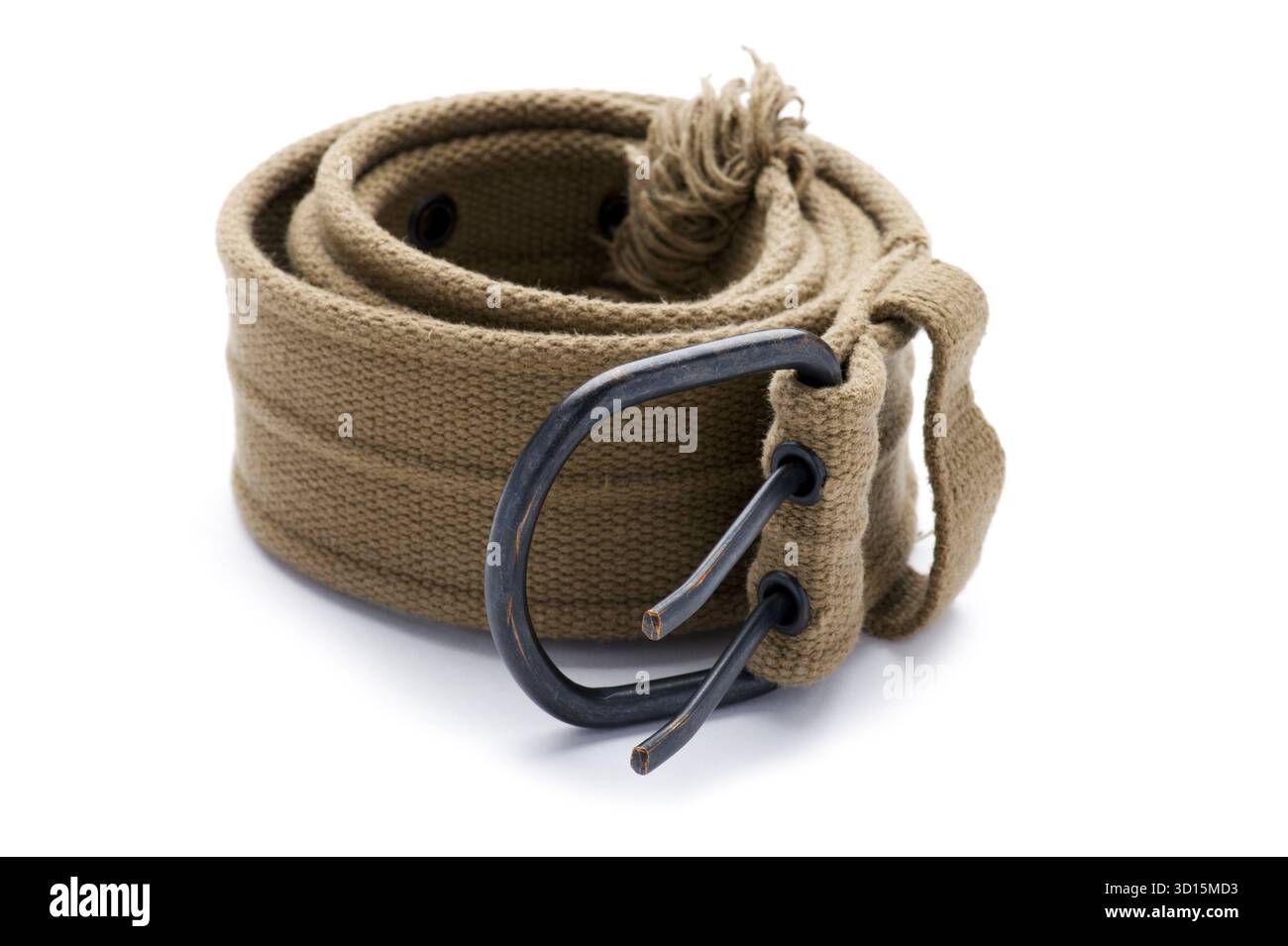 Objekt auf weiß – Gürtel in Nahaufnahme Stockfoto