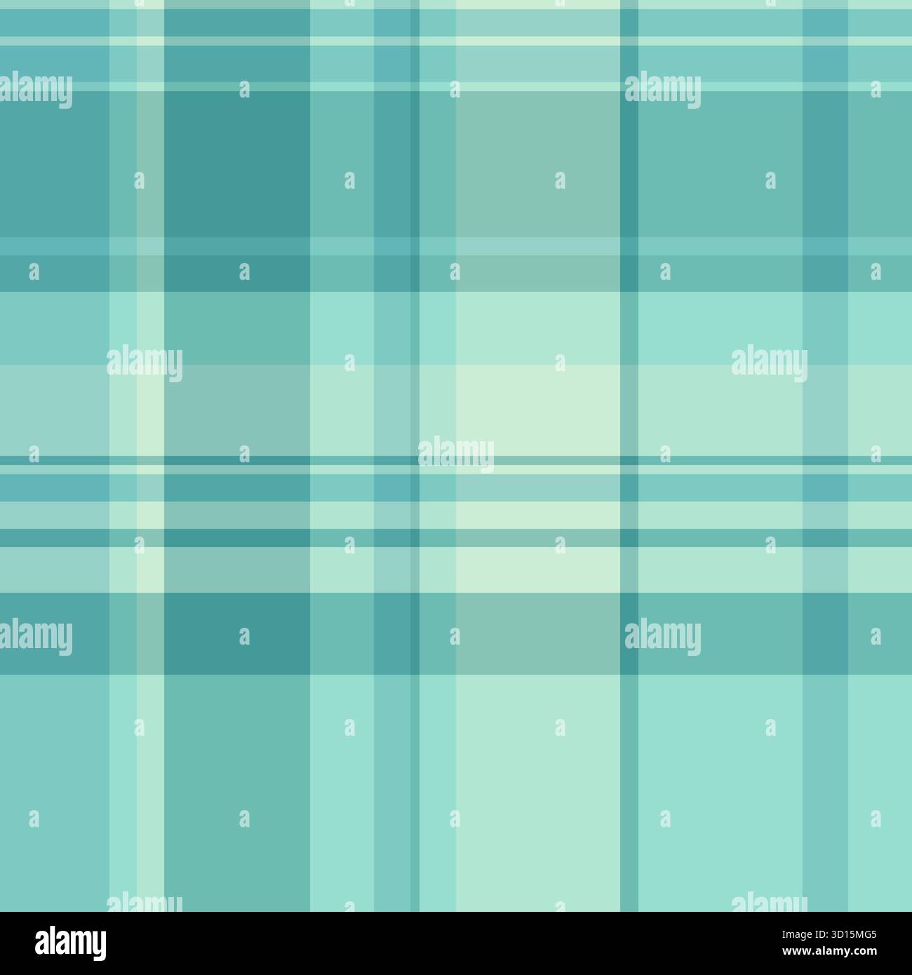Nahtloses Webmuster aus Textilgewebe, Hintergrundvektor aus Schulgewebe. Kommerzielles Karomuster mit Karomuster in Petrol und hellen Farben. Stock Vektor