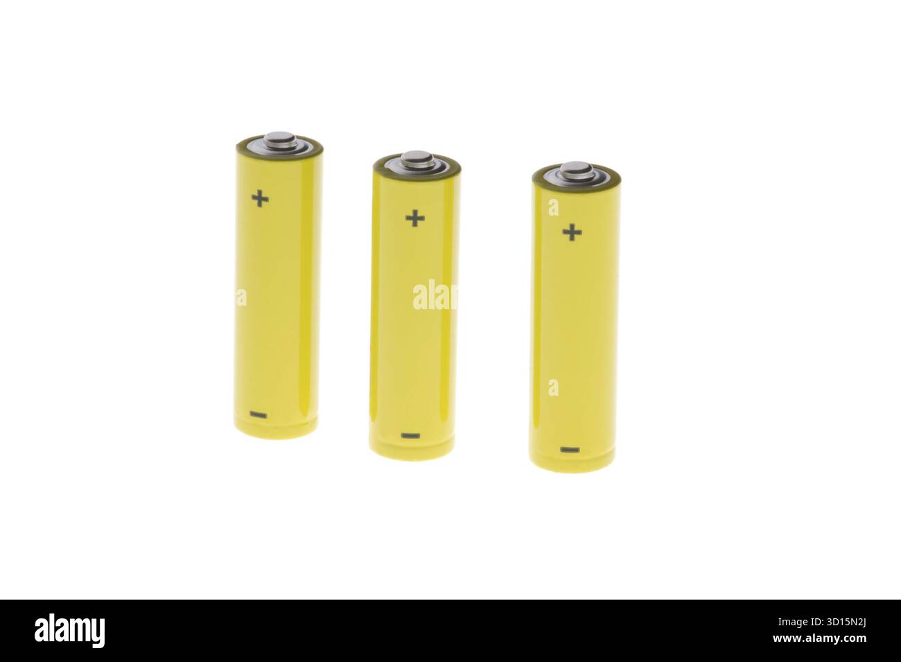 Objekt auf weiß – Nahaufnahme der Werkzeugbatterie Stockfoto