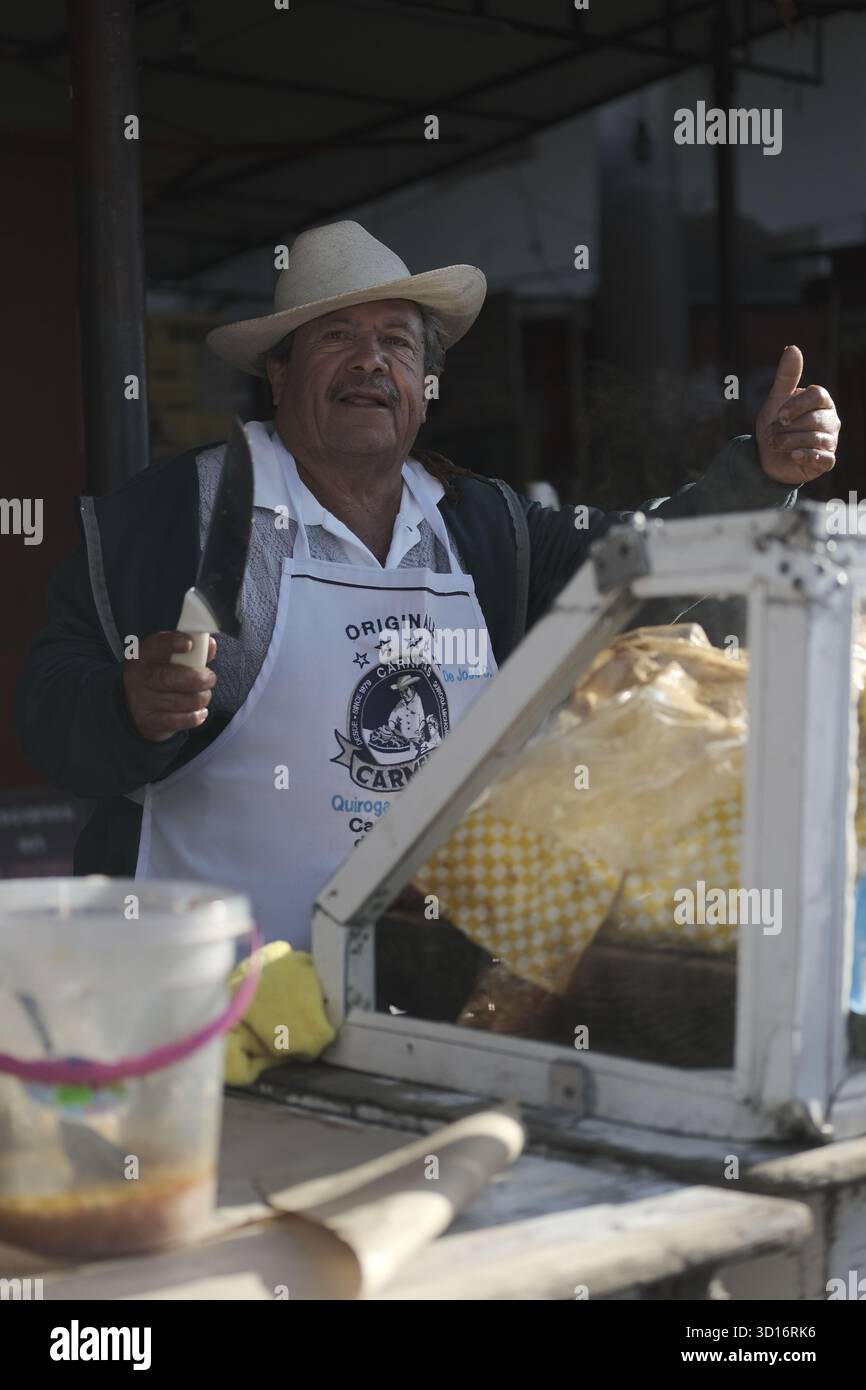 Dokumentation des "Carnitas"-Mehlphänomens in Michoacán Stockfoto