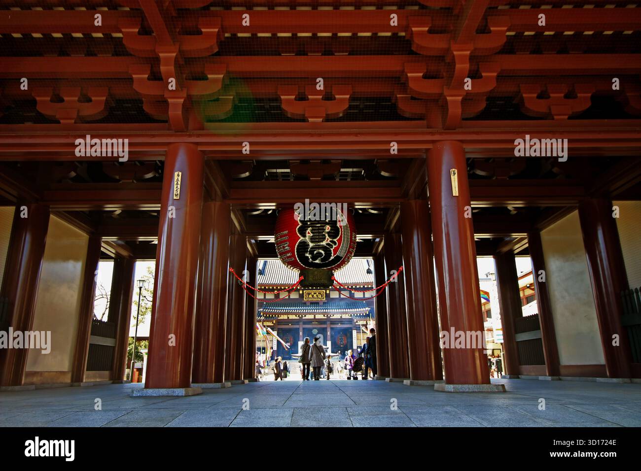 Japan Street View Kawasaki Daishi Temple Gate Stockfoto
