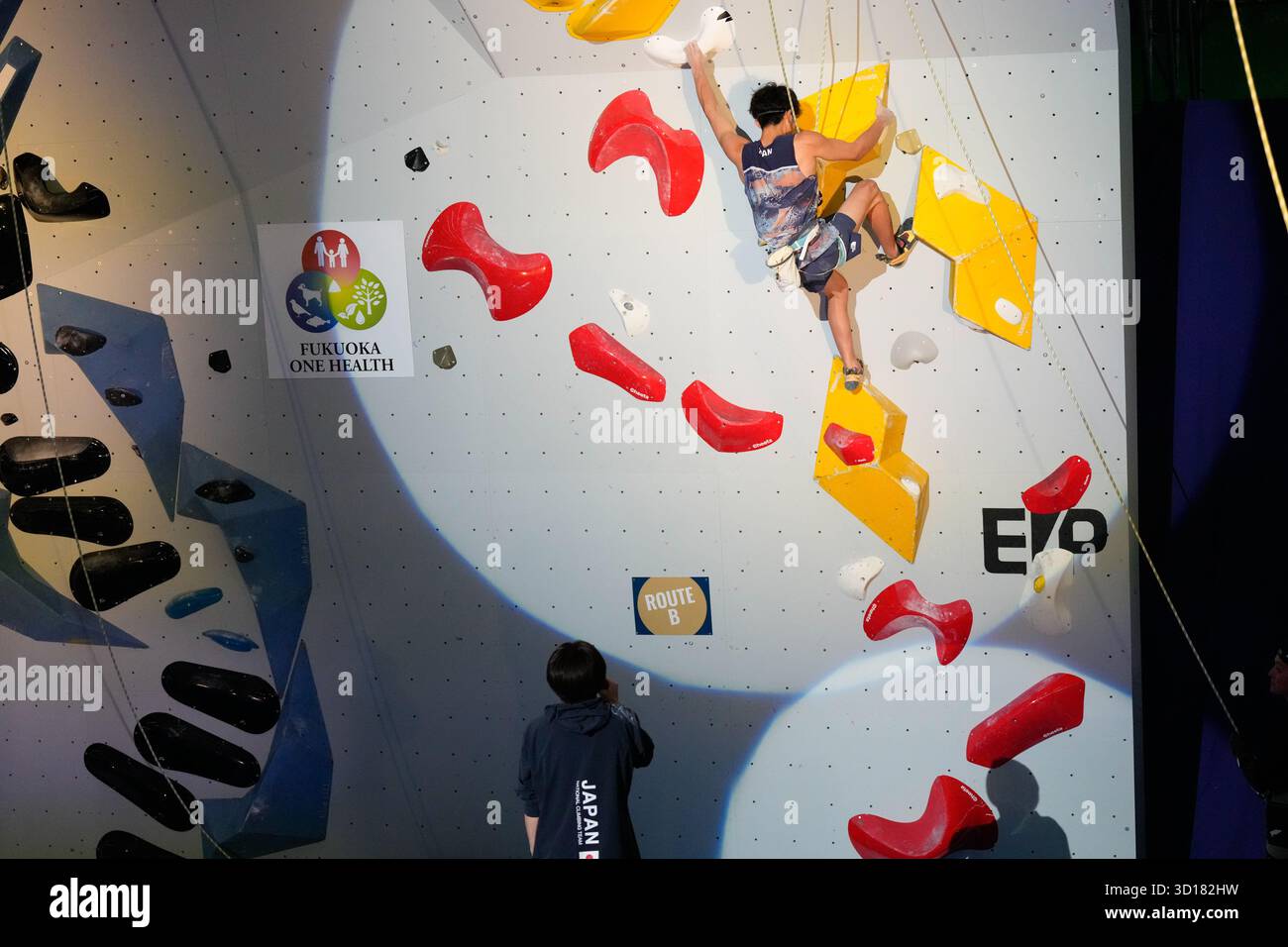 Iizuka Japan. Oktober 2025. Sorato Anraku (JPN), 26. OKTOBER 2025 - Klettern : Ausstellung im Iizuka Sports Resort The Retreat während des IFSC Climbing Grand Finals Fukuoka 2025 in Iizuka Japan. Quelle: SportsPressJP/AFLO/Alamy Live News Stockfoto
