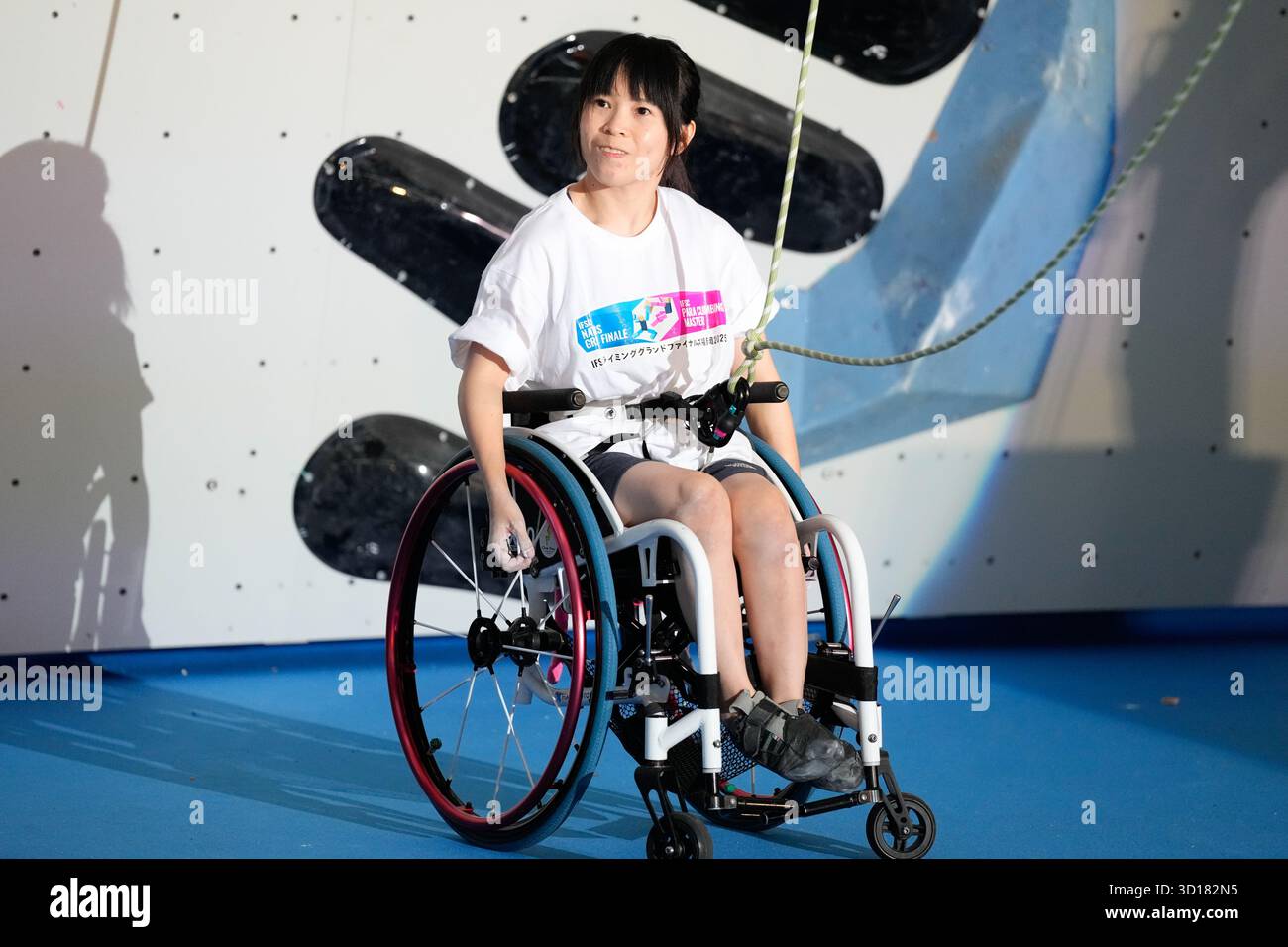 Iizuka Japan. Oktober 2025. Asumi Kato (JPN), 26. OKTOBER 2025 - Klettern : Ausstellung im Iizuka Sports Resort The Retreat während des IFSC Climbing Grand Finals Fukuoka 2025 in Iizuka Japan. Quelle: SportsPressJP/AFLO/Alamy Live News Stockfoto