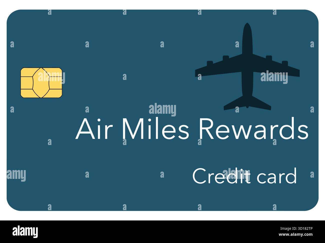 Hier ist eine generische nachgeahmte Kredit- oder Debitkarte in einer Vektorgrafik. Stock Vektor