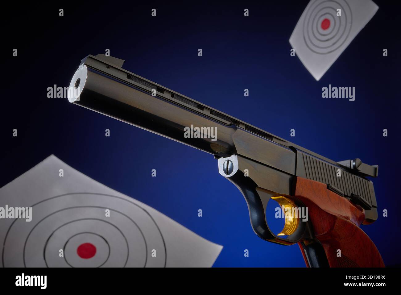 Waffenkontrolle, .22 L.R. Browning Stockfoto