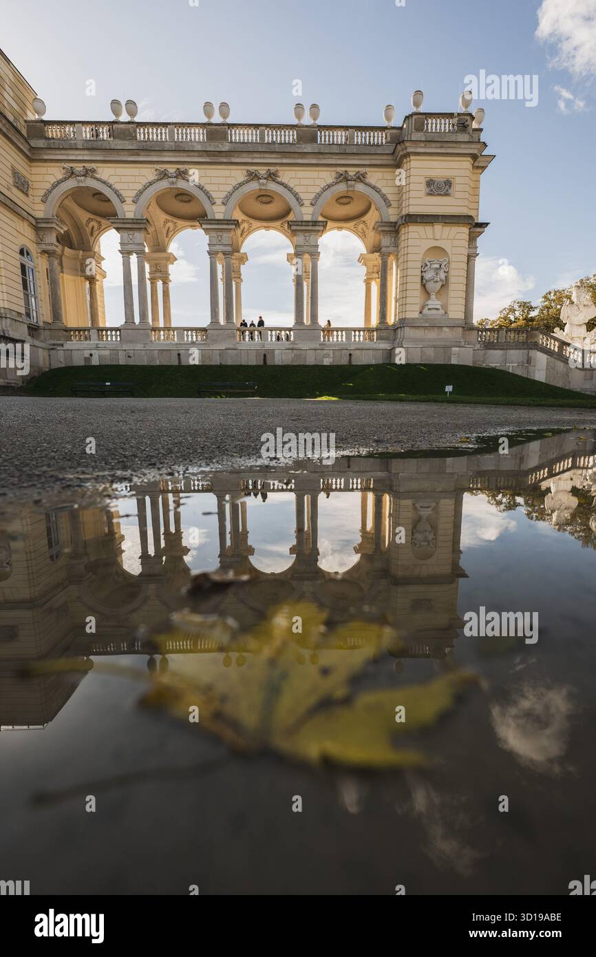 Der herbstliche Schlosspark Schönbrunn in der österreichischen Hauptstadt Wien am 24.10.2025. Im Bild: Gloriette Schönbrunn // der herbstliche Schlosspark Schönbrunn in der österreichischen Hauptstadt Wien am 24. Oktober 2025. - 20251024 PD22511 Credit: APA-PictureDesk/Alamy Live News Stockfoto