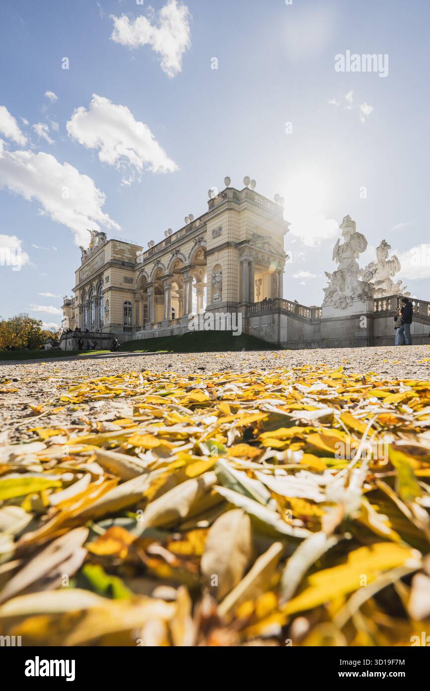 Der herbstliche Schlosspark Schönbrunn in der österreichischen Hauptstadt Wien am 24.10.2025. Im Bild: Gloriette Schönbrunn // der herbstliche Schlosspark Schönbrunn in der österreichischen Hauptstadt Wien am 24. Oktober 2025. - 20251024 PD22463 Credit: APA-PictureDesk/Alamy Live News Stockfoto