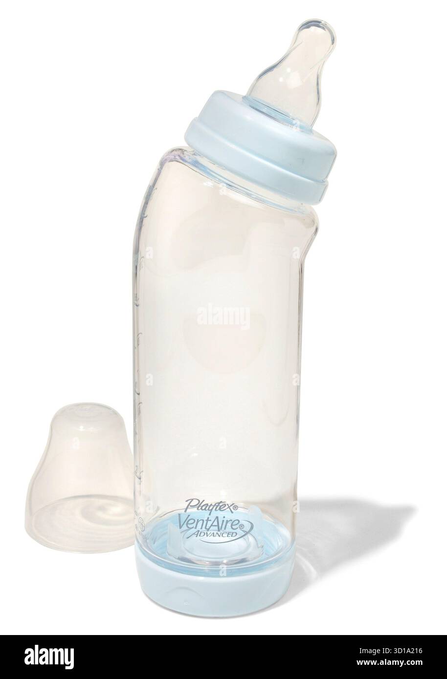 Flasche auf weißem Hintergrund Stockfoto