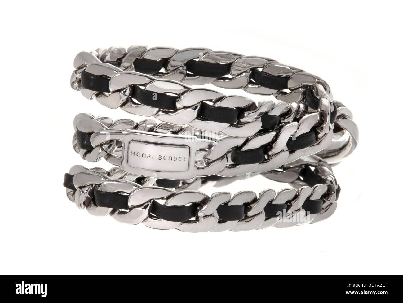 henri Bendel Armband auf weißem Hintergrund Stockfoto