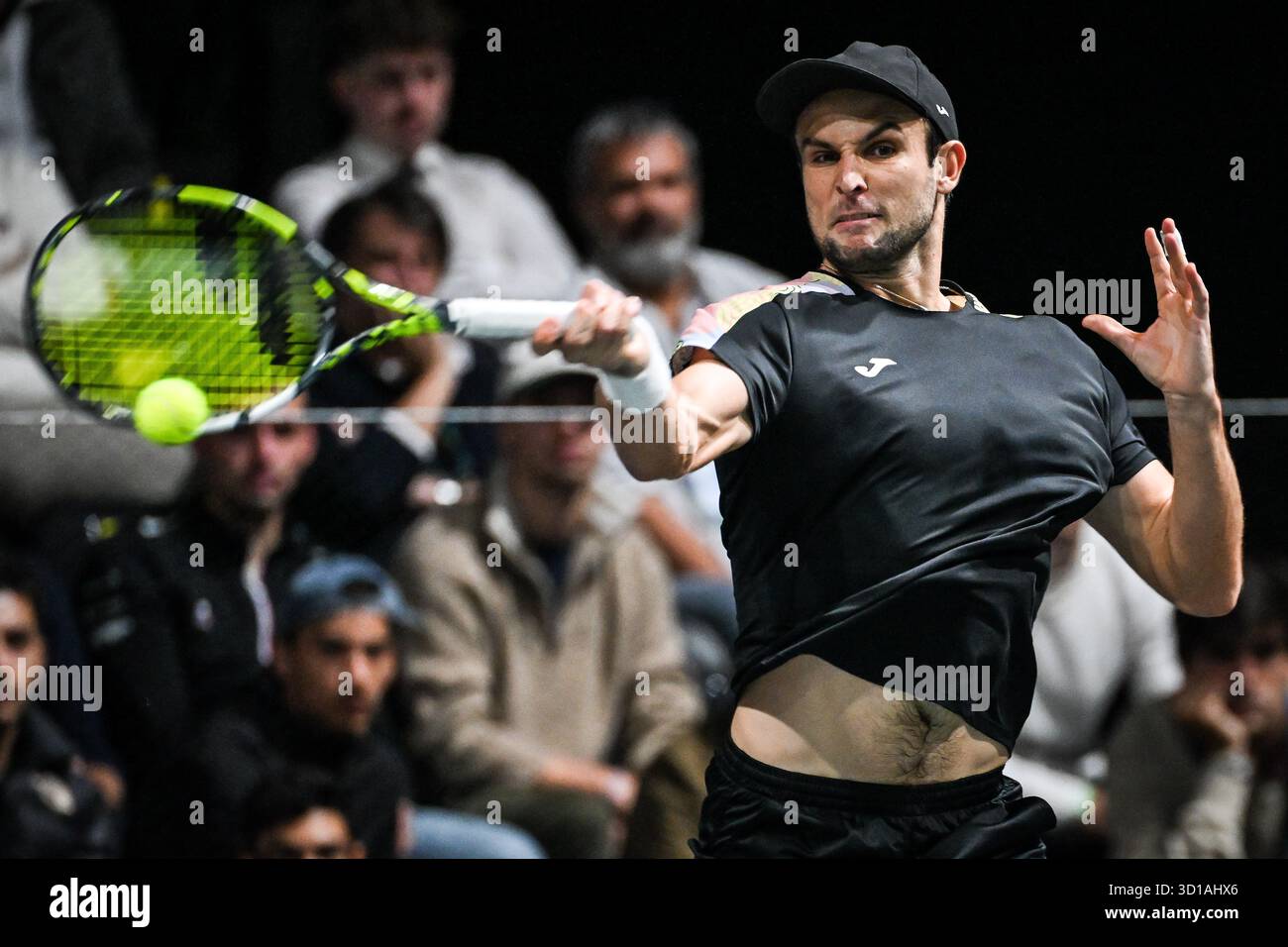 Aleksandar VUKIC aus Australien während des ersten Tages des Rolex Paris Masters 2025, ATP Masters 1000 Tennisturniers am 27. Oktober 2025 in der La Defense Arena in Nanterre bei Paris, Frankreich - Foto Matthieu Mirville / DPPI Stockfoto