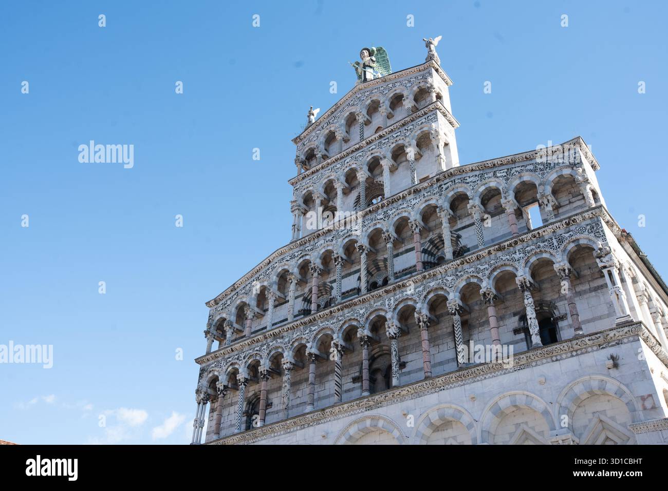 Lucca, Italien Chiesa di San Michele in Foro Fassade Stockfoto