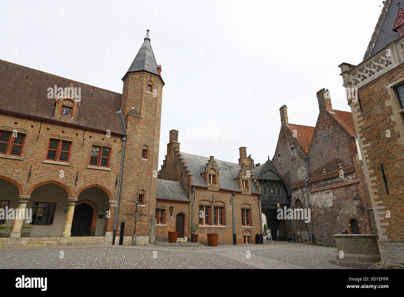 Gruuthusemuseum in der historischen Altstadt von Brügge, UNESCO-Weltkulturerbe, Flandern, Belgien Stockfoto